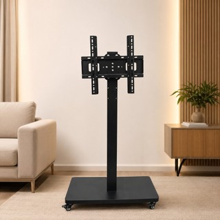 Suporte Móvel para TV 32 a 60 Polegadas Giratório com Rodízios Altura Regulável VESA 400x400 LE-3425