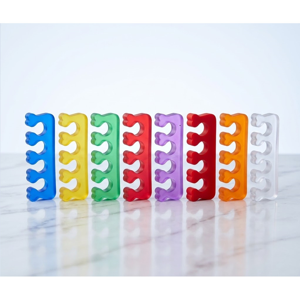 Separador de Dedos CORAÇÃO Silicone Ideal Para Pedicure Manicure Conforto Reutilizável