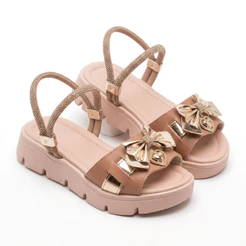 Sandália Feminina Infantil Menina Casual Confortável