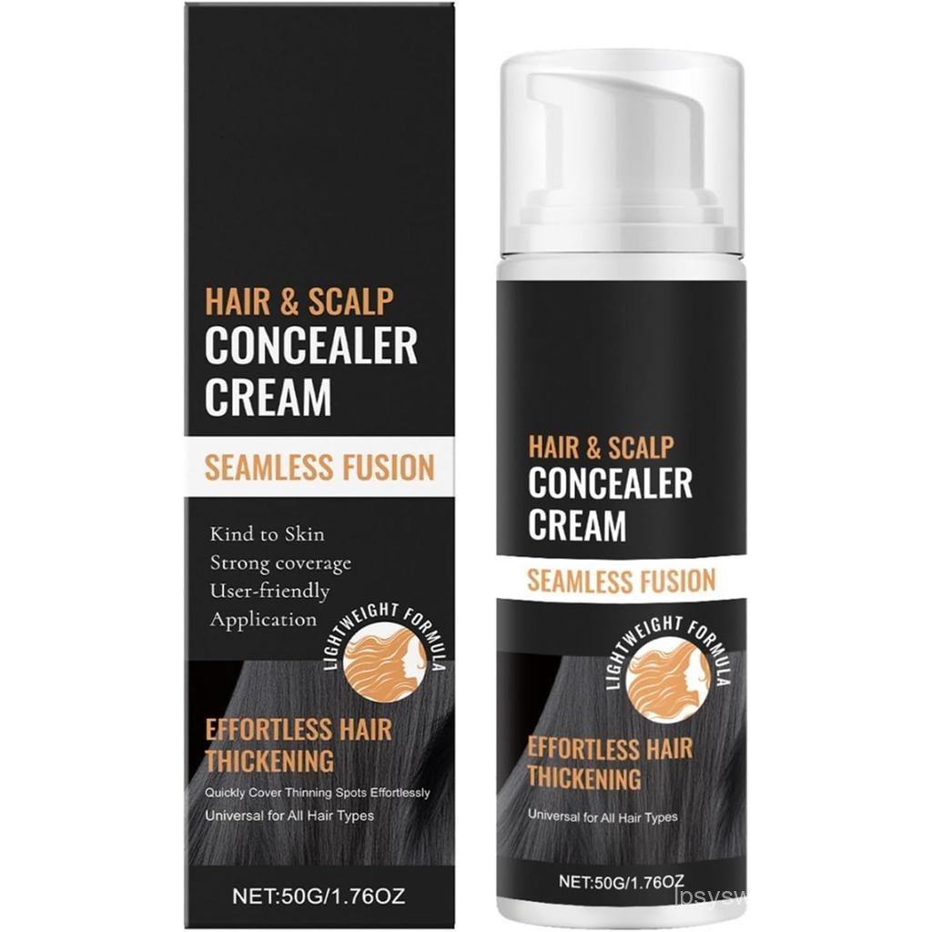 Corretor de Cabelo e Couro Cabeludo Seamless Fusion, Maquiagem Leve para Espessamento Capilar, Alta Cobertura para