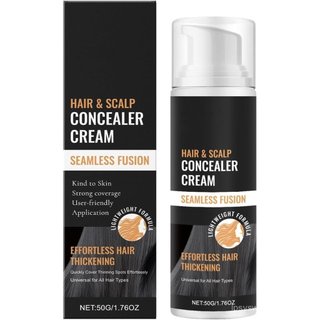 Corretor de Cabelo e Couro Cabeludo Seamless Fusion, Maquiagem Leve para Espessamento Capilar, Alta Cobertura para