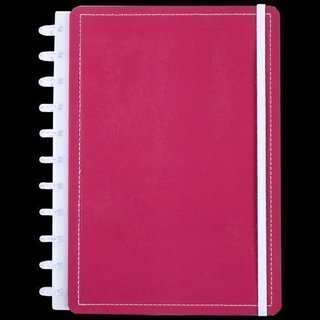 Caderno Rose Wine Médio M Disco Reposicionável Capa Dura Disko