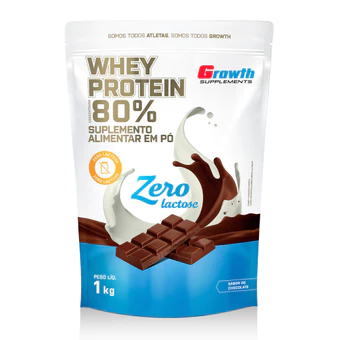 Whey Protein Concentrado Zero Lactose 1kg Growth Supplements