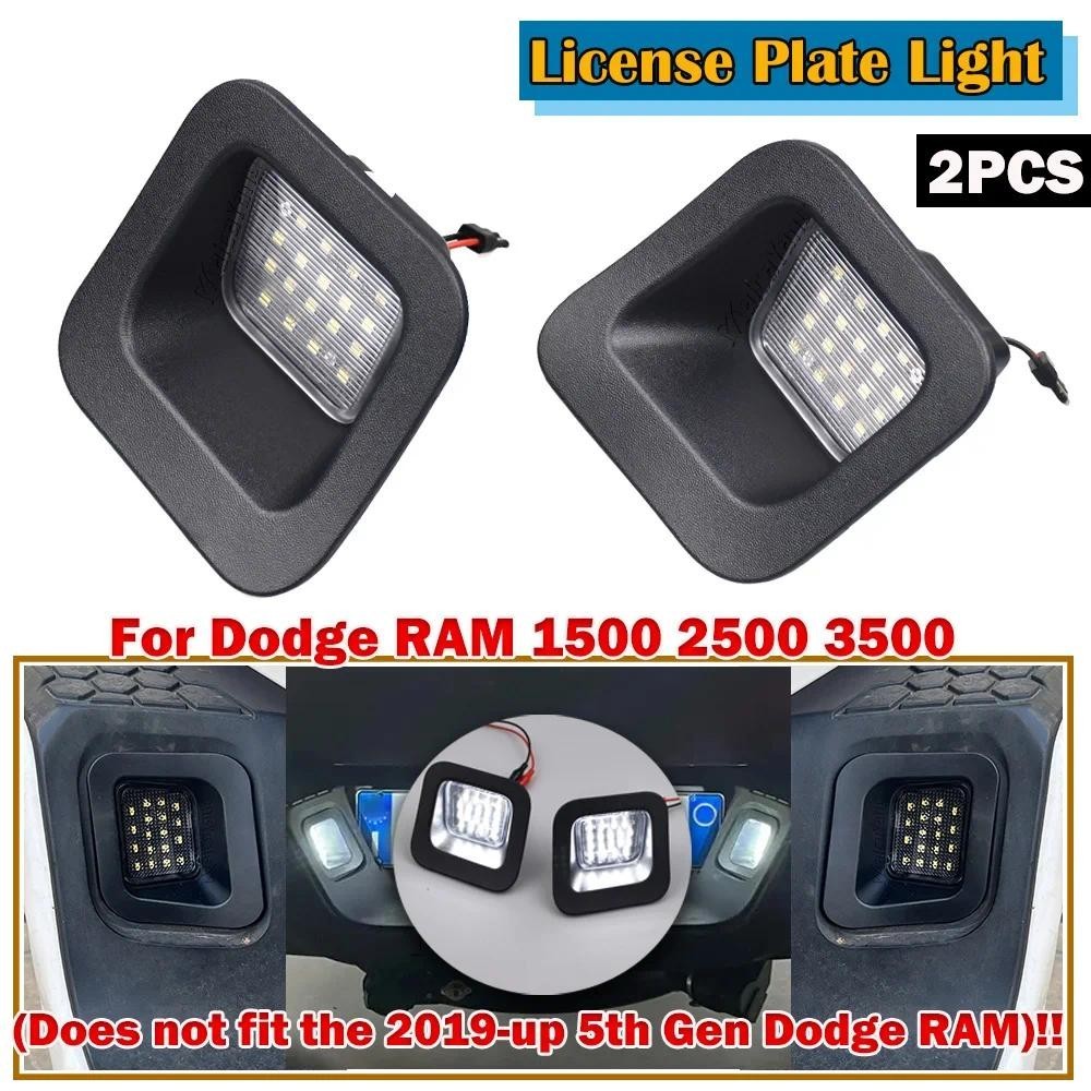 Para Dodge RAM 1500 1500 2500 3500 2 Pçs Luzes Da Placa De Licença Traseira Do Carro Branco LED Lâmpadas Identificação C