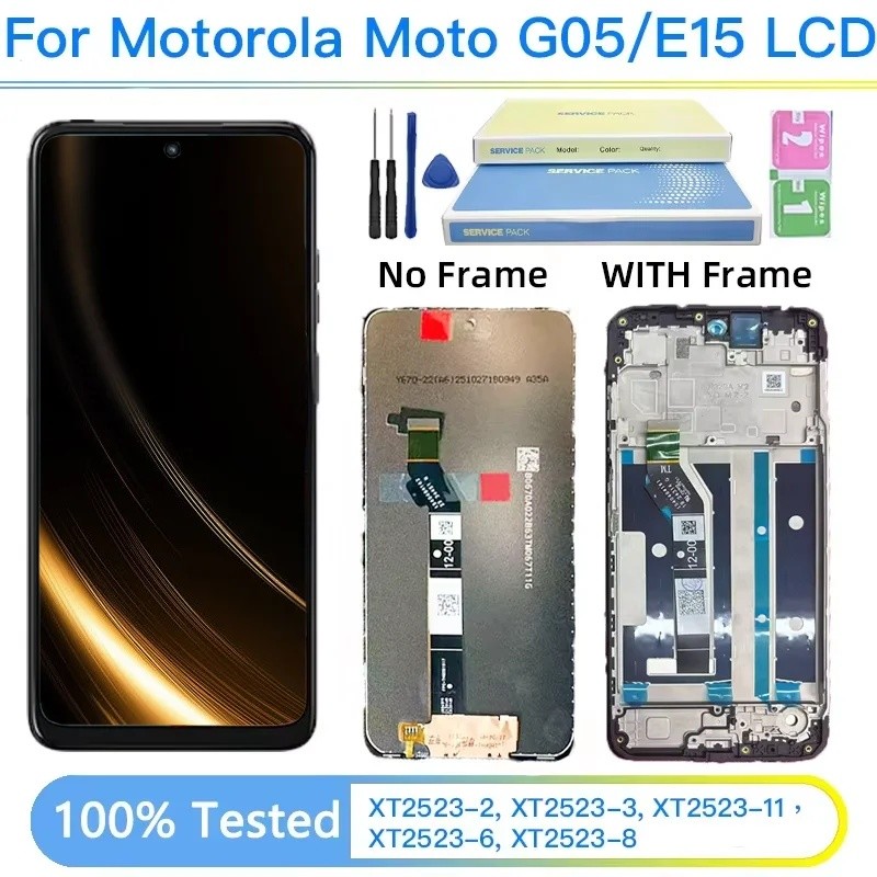 6.67 Tela Para Motorola Moto G05 Lcd XT2523-2 Display Digitador Da De Toque E15 