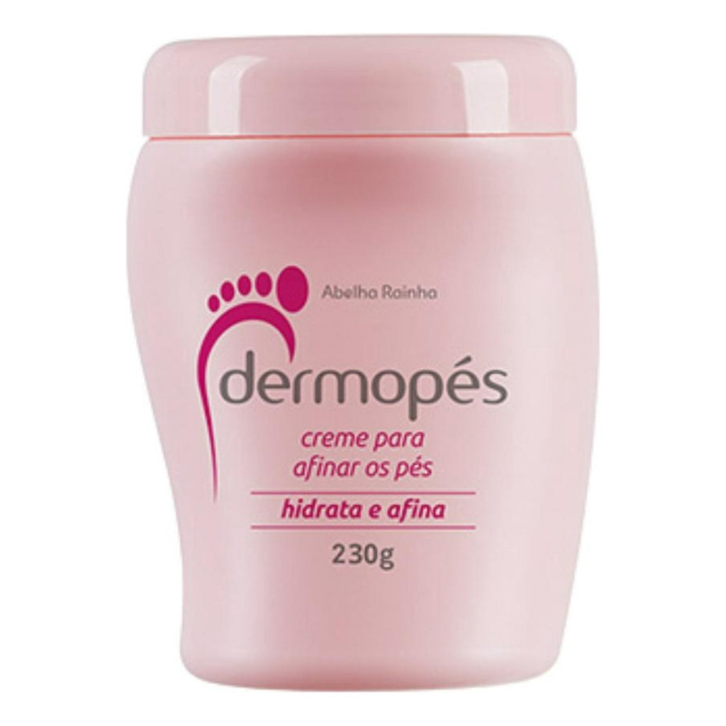 Creme Para Afinar Os Pés Dermopés Abelha Rainha 230g