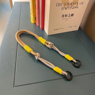 Cinto de bolsa de cor contrastante tecido à mão estilo dopamina cordão de corda de Nylon estilo ins acessórios de bolsa 