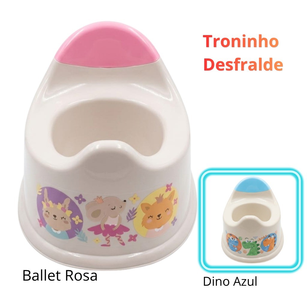 Troninho Penico Privadinha Desfralde Infantil Antirrespingo menina menino rosa azul