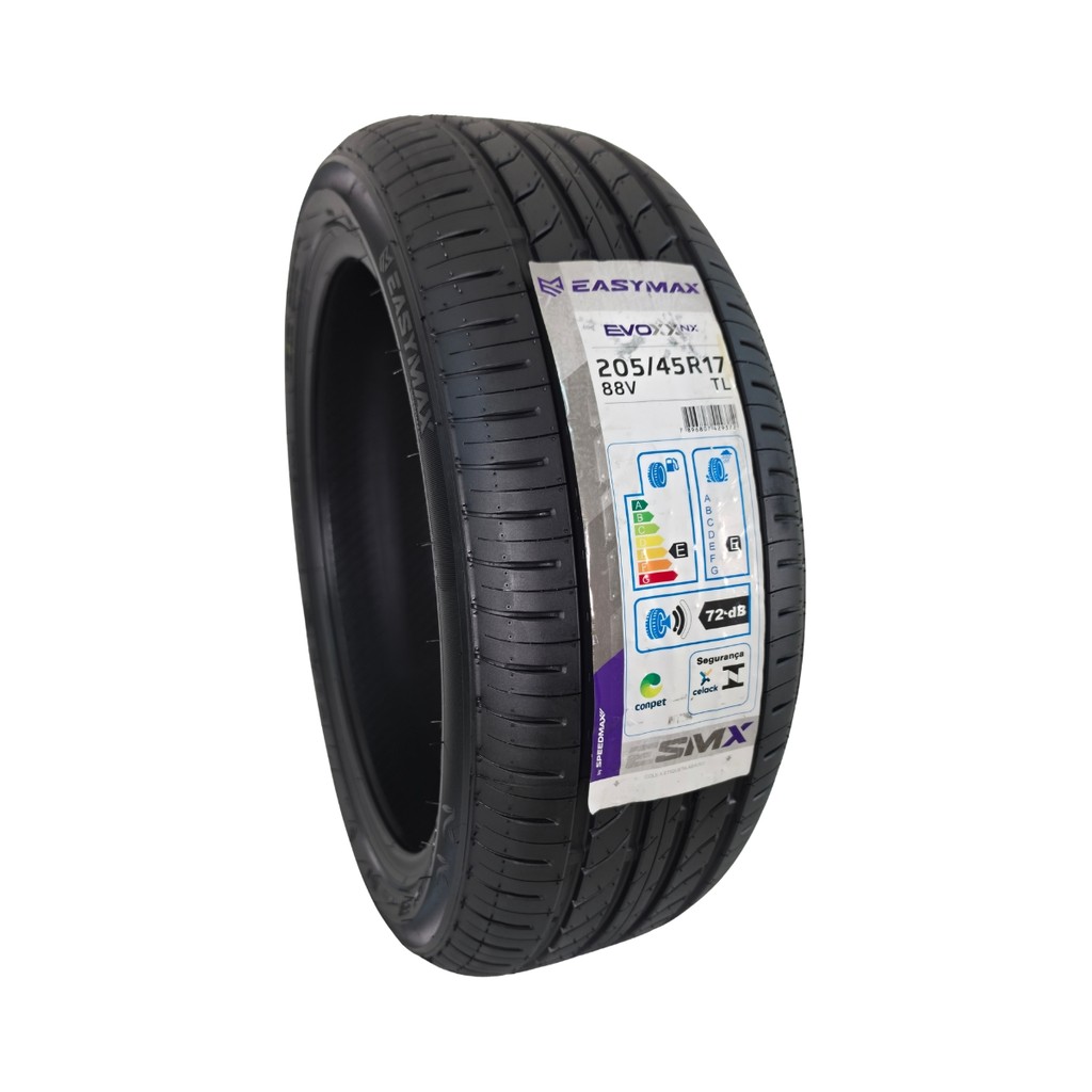 KIT 2 PNEUS NOVOS LANÇAMENTO 205/45R17 88V XL SPEEDMAX EASYMAX EVOXX NX — imagem 2 de 2
