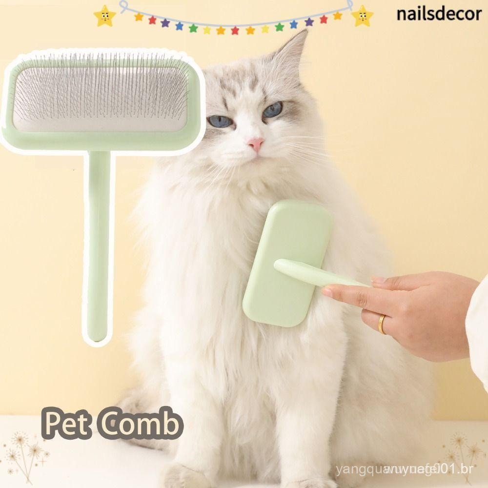 Pente Para Gatos NAILSDECOR , Nó Adequado A Pele Remove Escova Cães , Suprimentos Cabo Confortável Fácil De Limpar Cabel