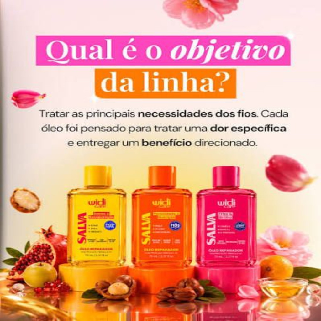 Óleo Reparador Frizz e Brilho Salva 70ml - Widi Care — imagem 2 de 2