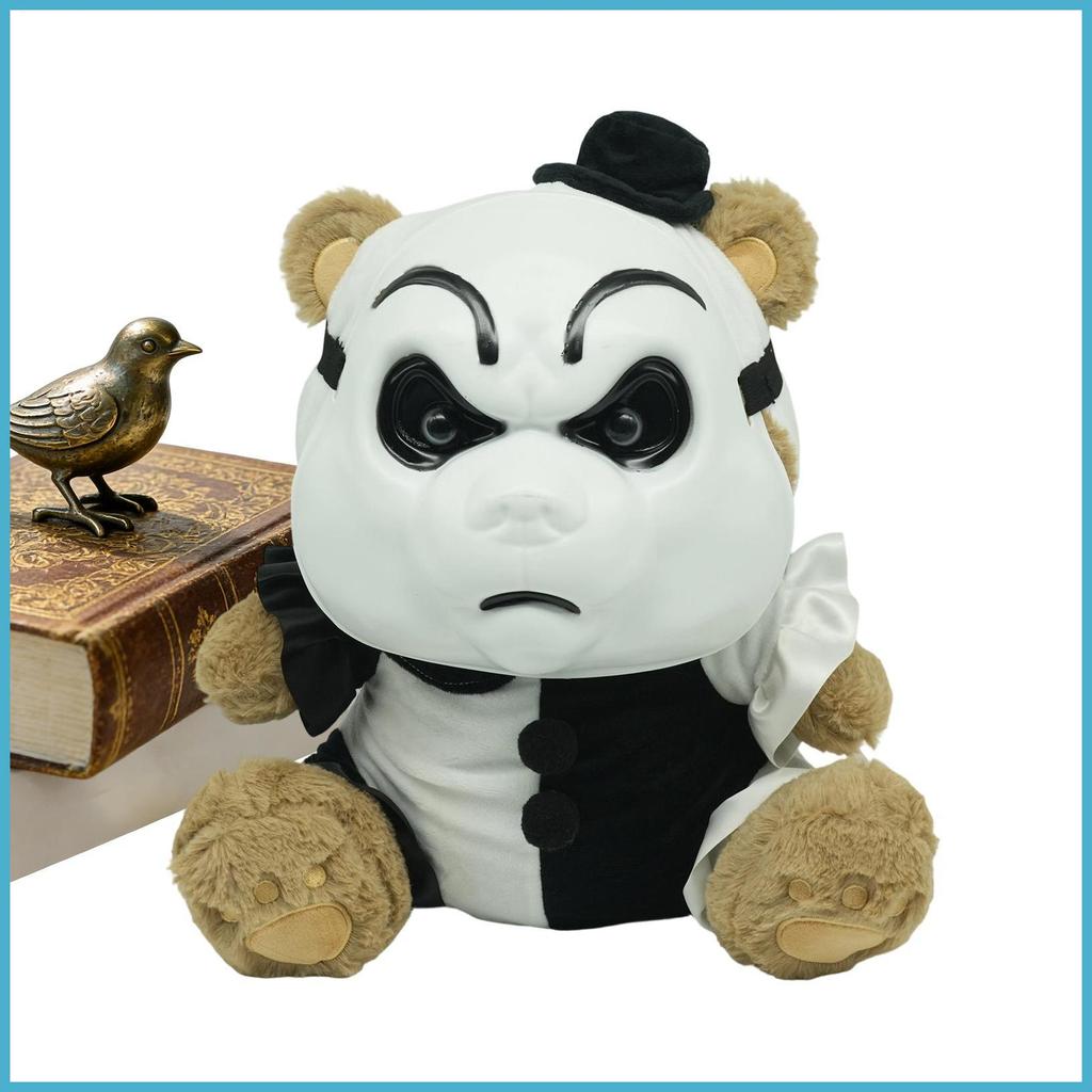 Halloween Urso De Pelúcia Macio Brinquedo Sala De Férias Acento Vestindo Máscara Assustadora Boneca Macia Para Crianças 