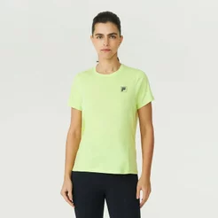 Camiseta Fila Core Run Feminina Amarela Neon Light