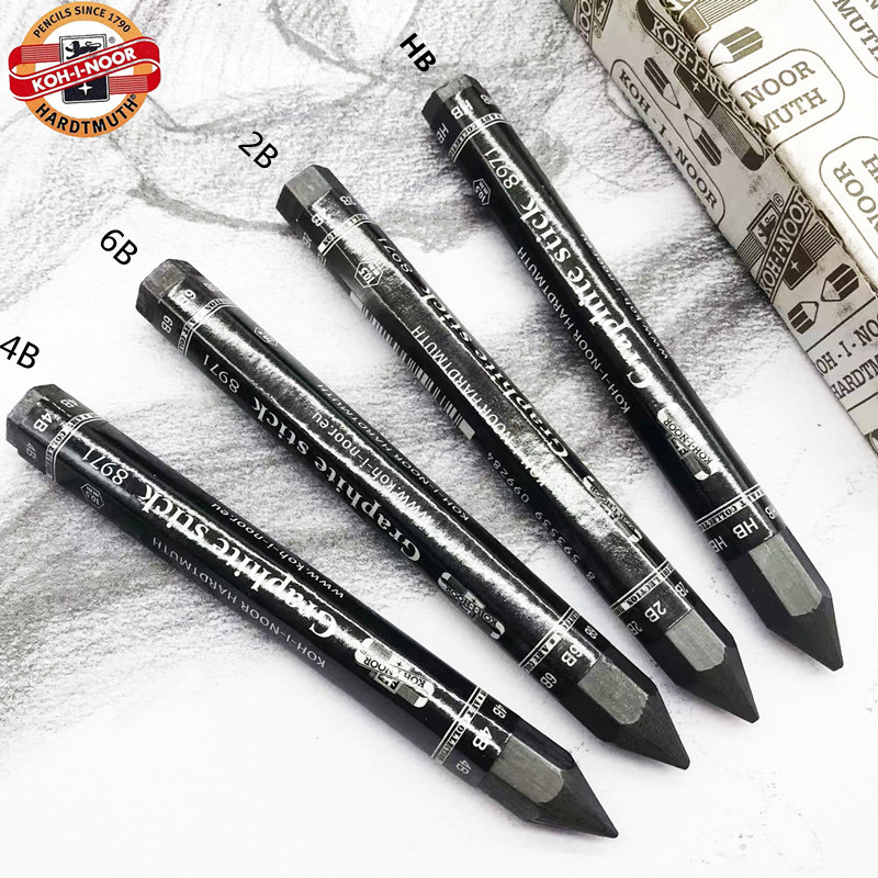 Cool Joy Graphite Stick Lápis de barra de carbono sem madeira All-Lead 6b Esboço Pintura Esboço 2b Carbono sólido 4b Sup