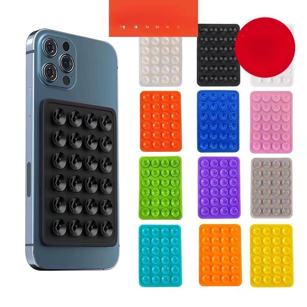 Nova Ventosa De Silicone Dupla Face-Adesivos Quadrados Antiderrapantes Para Suporte De Telefone