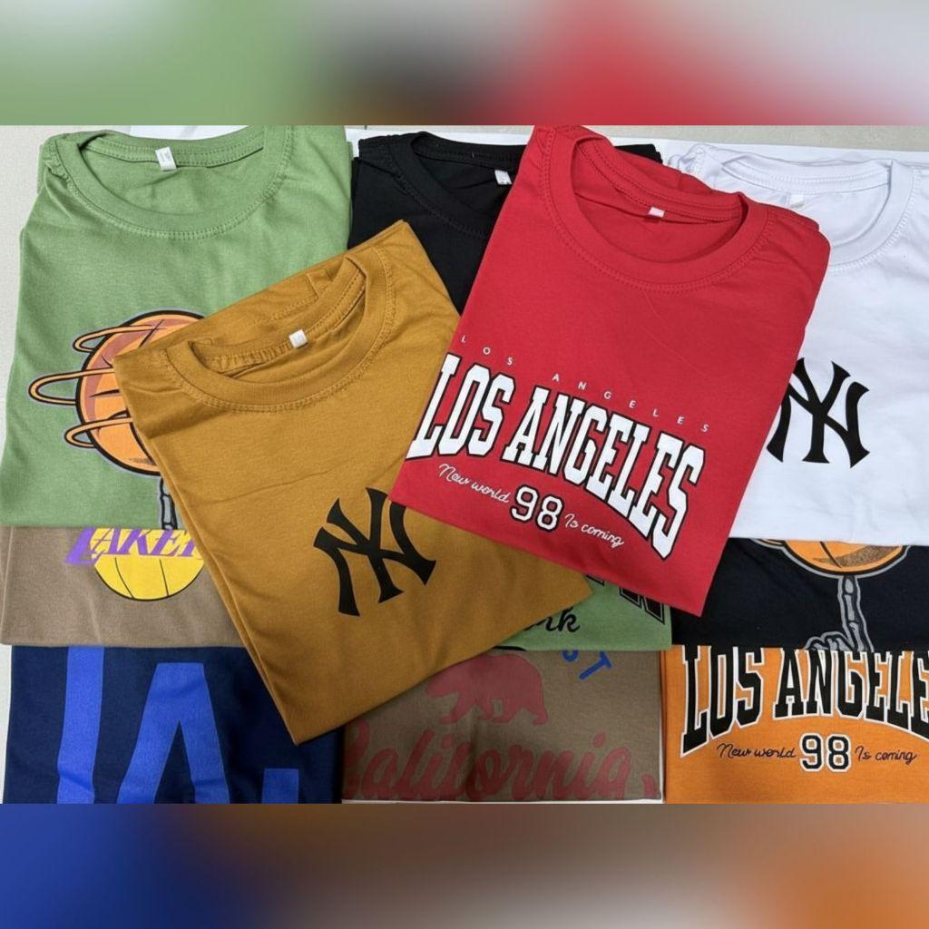 kit 5 Camisetas Juvenil Menino - Peças com alta qualidade de Roupas  Promoção-cores e estampas variadas sortidas