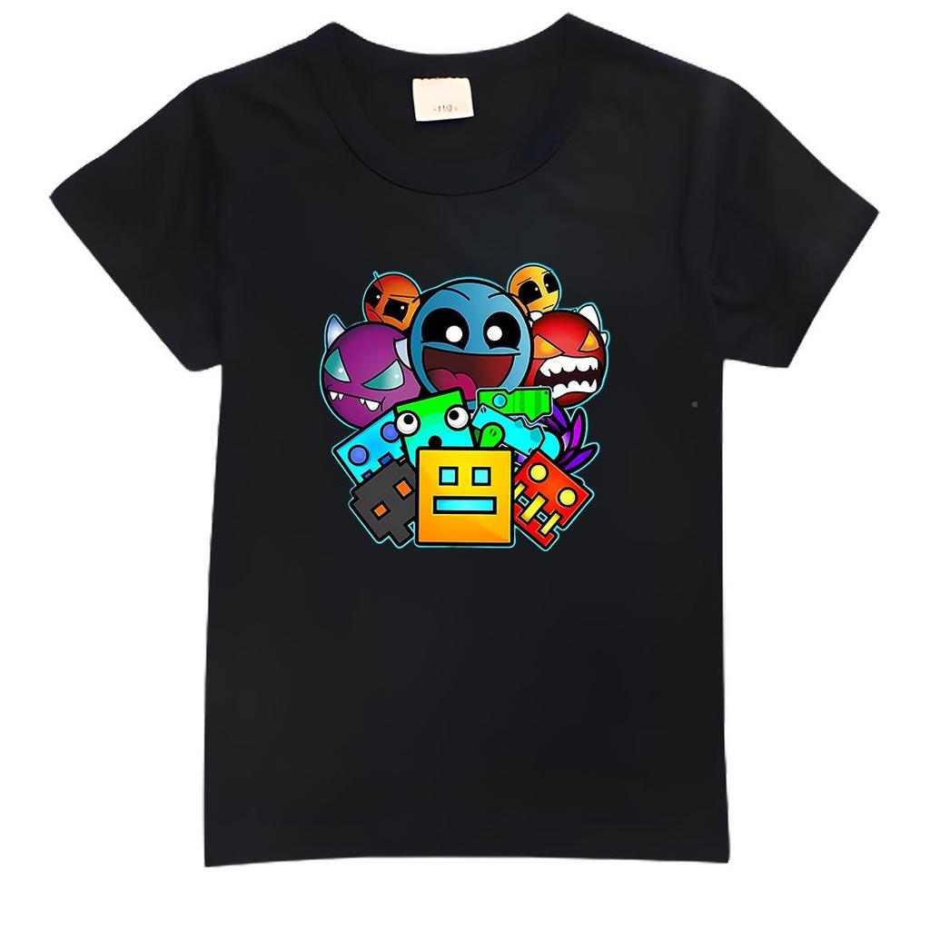 Novo produto Geotmery crianças traço verão crianças camiseta de manga curta Cross-Border masculino feminino roupas de ve