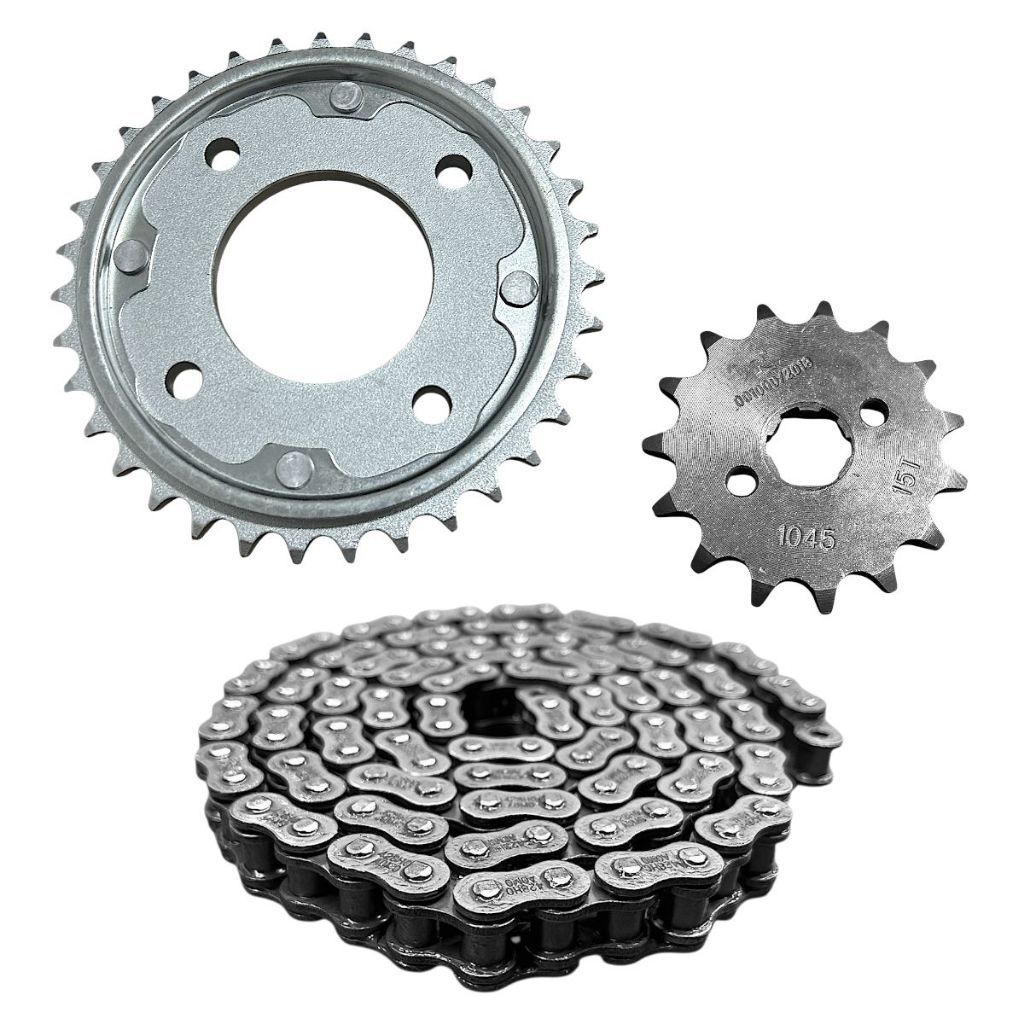 Kit Transmissão Relação Completo P/Moto Honda Biz 100 1998 1999 Até 2005