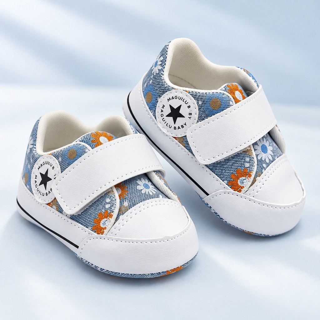 Tênis Infantil Menina Maguilu Starzinho Floral Confortável Cano Baixo 13 ao 18