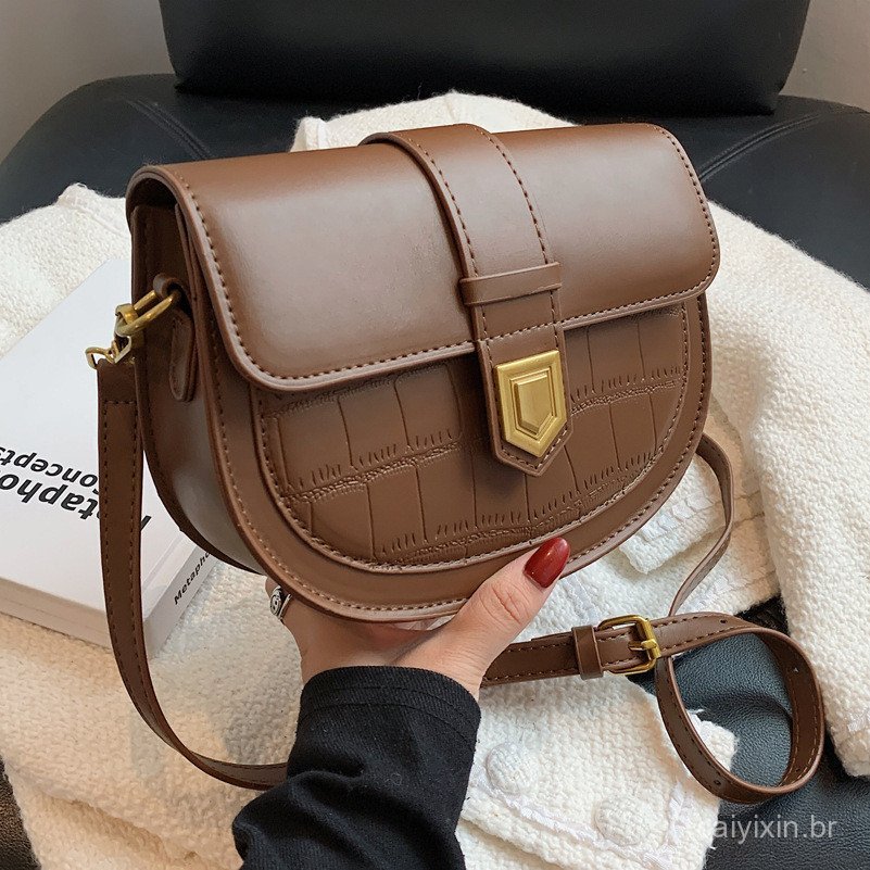 Nova Bolsa Transversal de Couro PU Premium de Alta Qualidade Estilo Coreano para Mulheres, Impermeável, Modelo Sela TETY