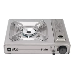 FOGAREIRO 1 BOCA AUTOMATICO FLEX FUEL NAUTIKA EM INOX