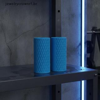2PCSfortable Borracha Haltere Barbell Lidar Com Apertos Antiderrapante Mangas À Prova De Desgaste Para Treinamento Cruz 