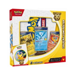 Box Pokémon Celebração 30 Anos Coleção Com Pôster Tcg Copag