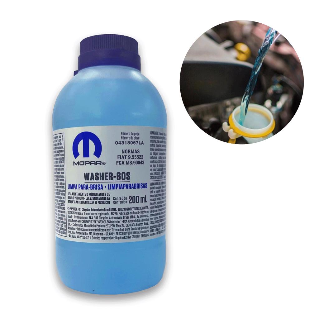 Limpa Para-Brisa 200ml Aditivo Reservatório Fiat Mopar K04318067LA