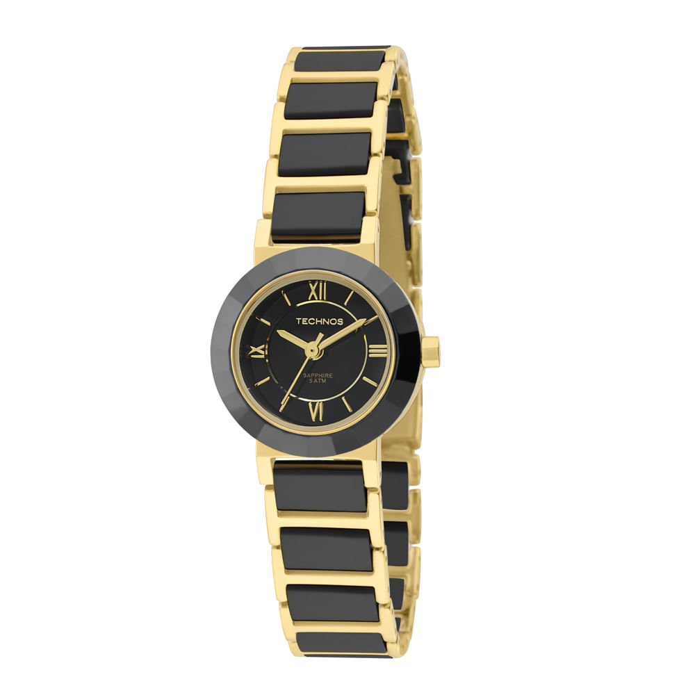 Relógio Technos Feminino Cerâmica Dourado - 2035LWF/4P