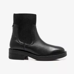 Bota Feminina Lana Couro Preto