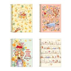 Caderno espiral capa dura universitário 10x1 160 folhas Pooh Tilibra