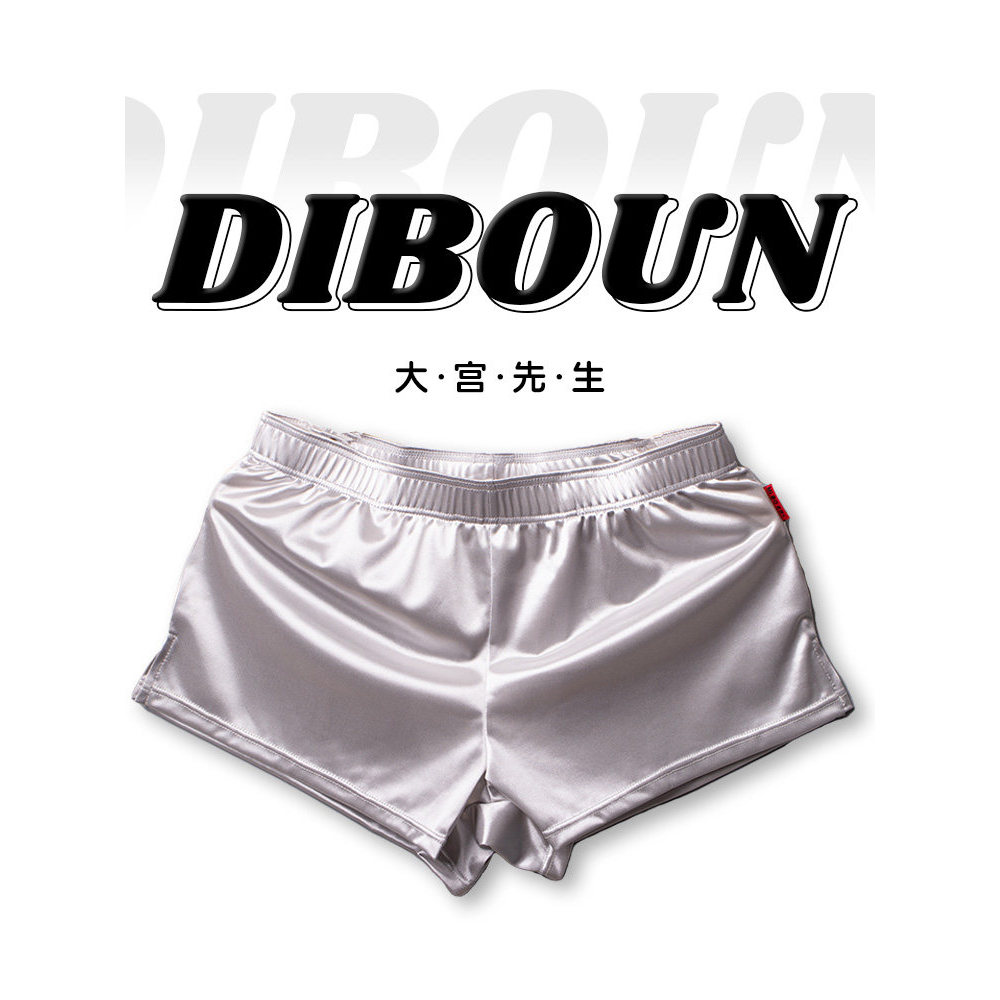 Roupa interior masculina seta calças Boxer Briefs tamanho grande roupa interior esportiva calças de pijama de seda roupa