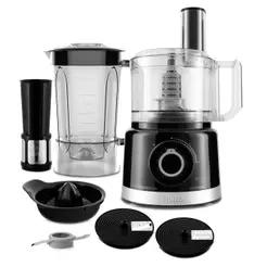 Multiprocessador com Liquidificador e Espremedor Philco PMP1500P Turbo Preto 127V