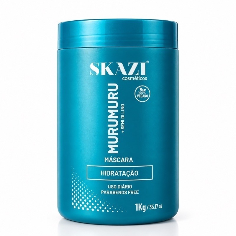Máscara De Tratamento Skazi 1Kg – Vegana Com Murumuru – Nutrição E Hidratação Capilar