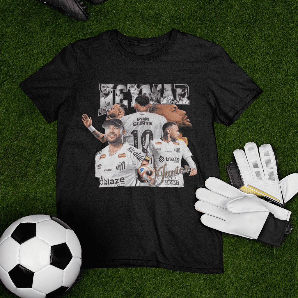 Camiseta Neymar Junior Santos Atacante Futebol Jogador 100% Algodao