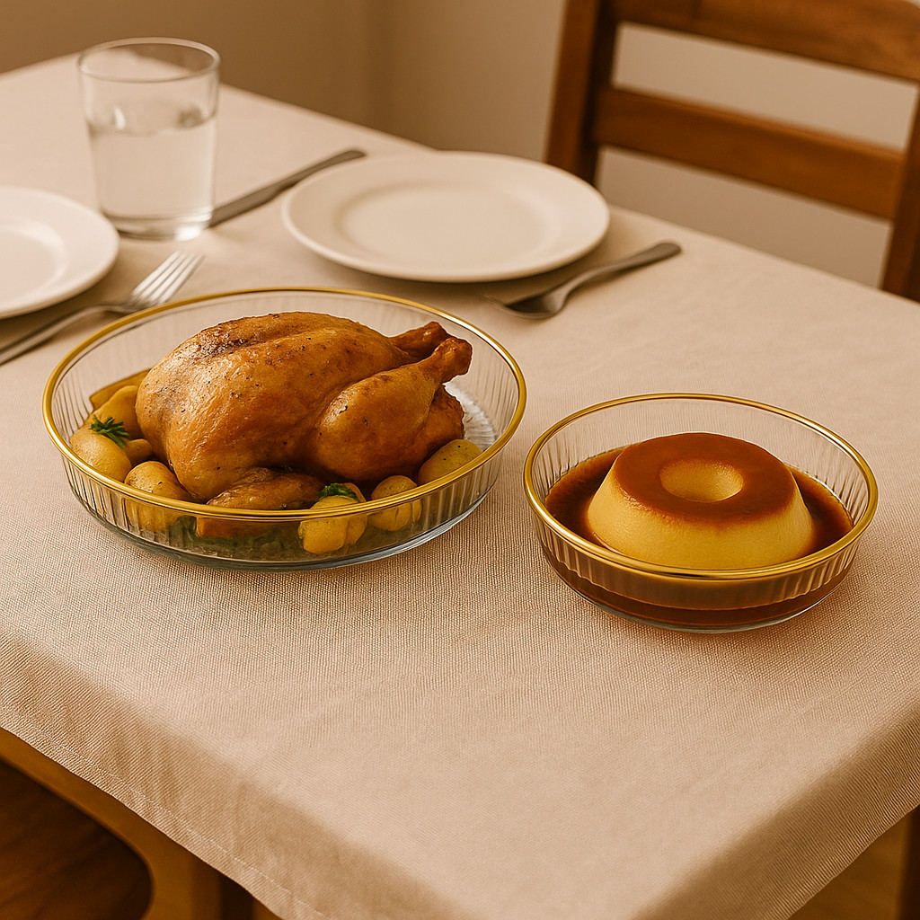 Bandeja de Acrilico com Borda Dourada Redonda ou Retangular | Individual ou Kit 2 Peças em Oferta na Shopee