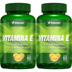 Kit 2X Vitamina E - 60 Cápsulas - Herbamed