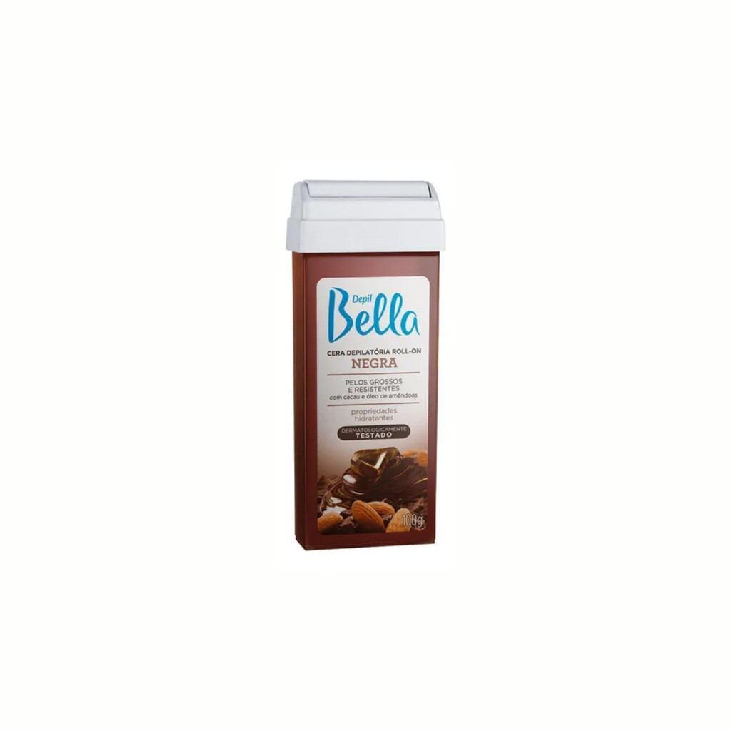 Refil Cera Depilatória Roll-on Depil Bella 100g Negra