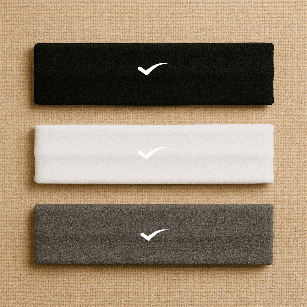 Kit com 2 testeiras anti suor faixa para cabelo envio em 24h esportes fênix