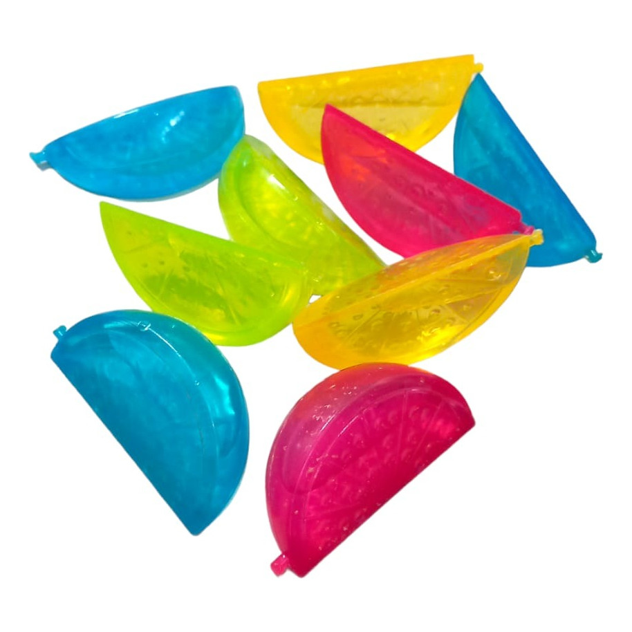 Kit Com 20 Cubos De Gelo Artificial Reutilizável - Frutas - Bolsas de Gelo