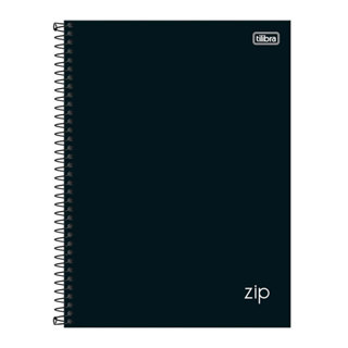 Caderno espiral capa dura universitário 1x1 96 folhas Zip Preto Tilibra em Oferta na Shopee
