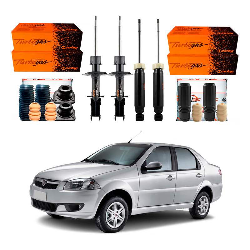 Amortecedor Dianteiro Traseiro Siena Rst 1.0 2007 A 2016 em Oferta na Shopee