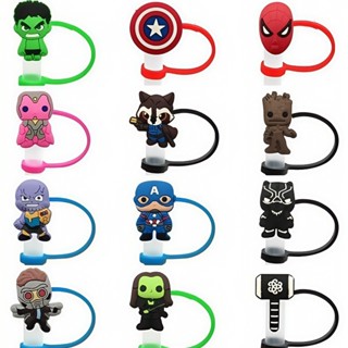 Tampa de Refrigerante Personagem de Desenho Animado Capa de Canudo Plugue à Prova de Poeira para Decoração de Festa Canu em Oferta na Shopee