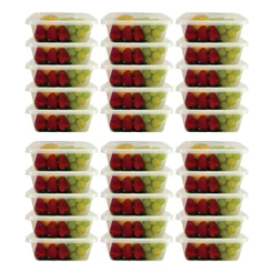 Kit Com 30 Potes 1000 Ml Transparente Livre De Bpa Marmita