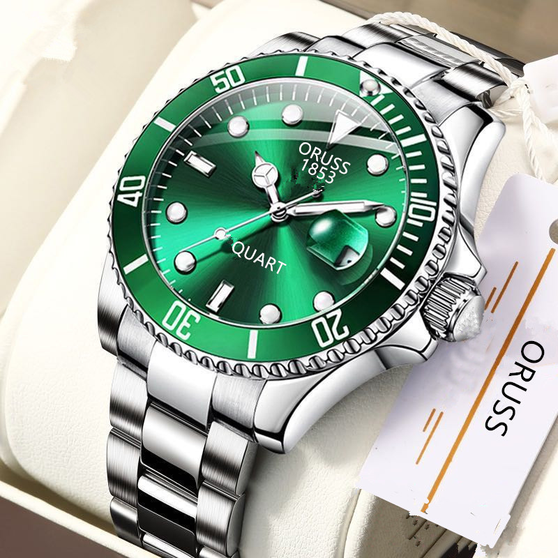 ORUSS Relógio Masculino À Prova D'Água de Negócios em Aço Inoxidável Para Presente em Oferta na Shopee