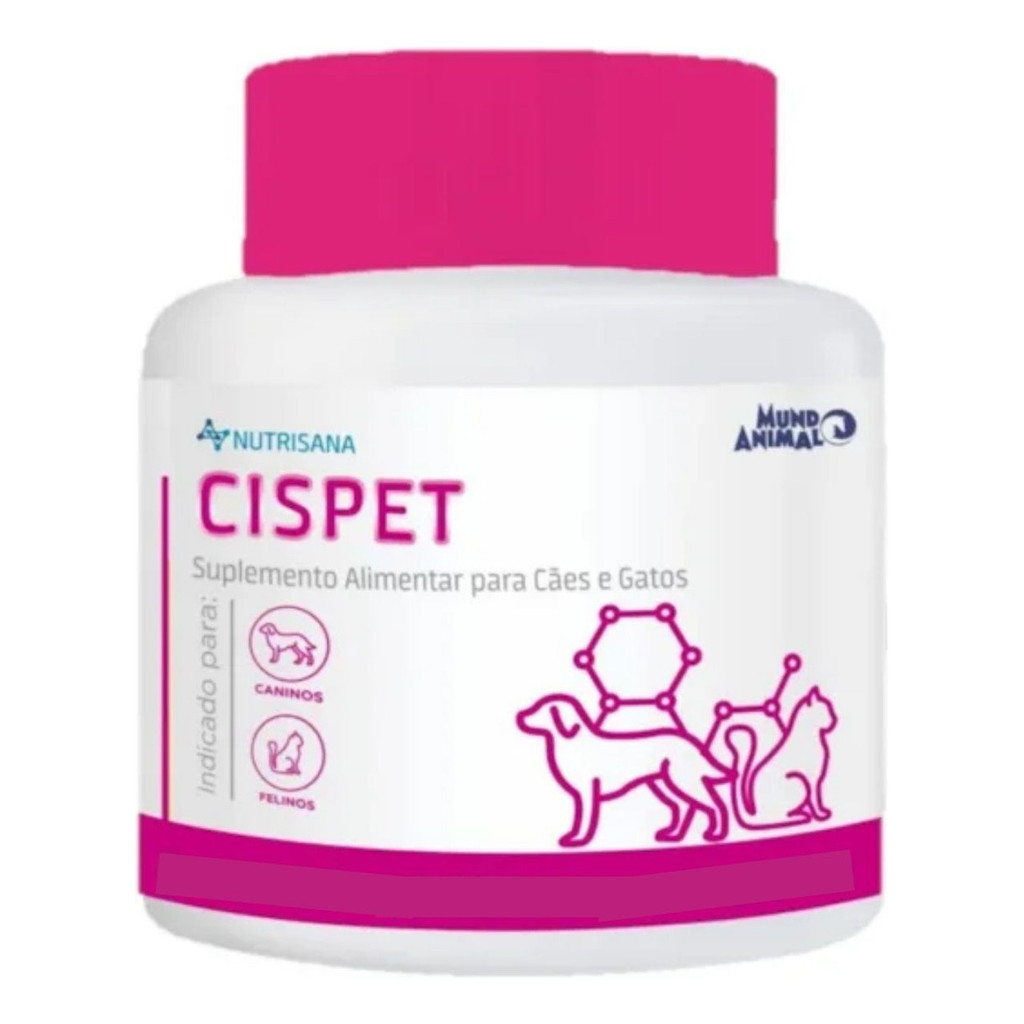 Suplemento Nutrisana Cispet Para Cães E Gatos Com 30 Comp