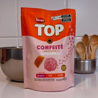 Top Confeité Sabor Morango - Top - 400g - 1 unidade - Harald - Rizzo em Oferta na Shopee