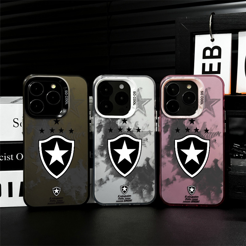 Capa de celular Botafogo Brilhante para iPhone 11 12 13 xr xs max 14 15 16 pro max 8Plus 14 15plus 12 pro 14 pro Capa
