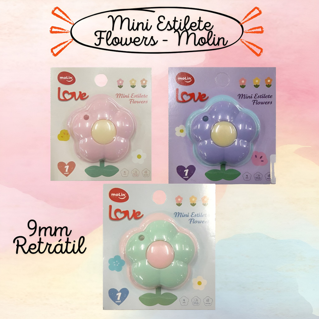 Estilete Mini Flor Flowers Love - Molin