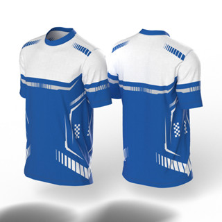 Camiseta RCKT047 - Tecido Dry  Azul e Branca, Promoção!! em Oferta na Shopee